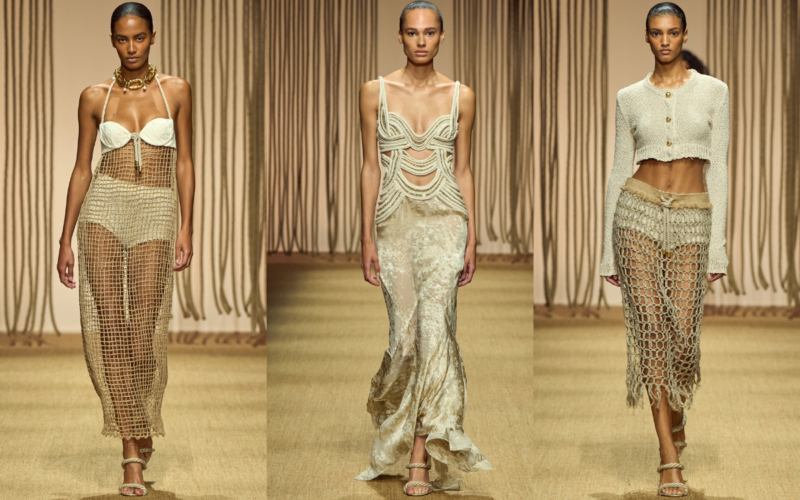 Fausto Puglisi Turns the Runway Into a Golden Dream at Cavalli Spring 2026