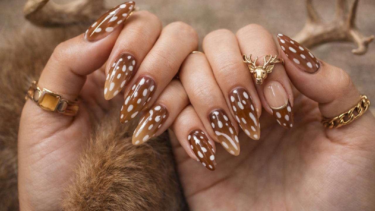 Deer Print Nails: The Winter Manicure Trend Taking 2026