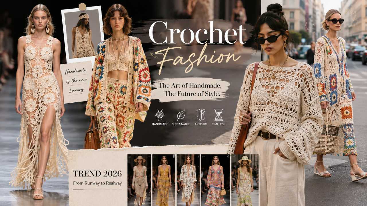 Crochet Fashion Suddenly Goes Viral, Street Style and Runway Are Filled with Artsy Style