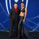 Zendaya Stuns in Vintage Blue Versace on Spider-Man Tour