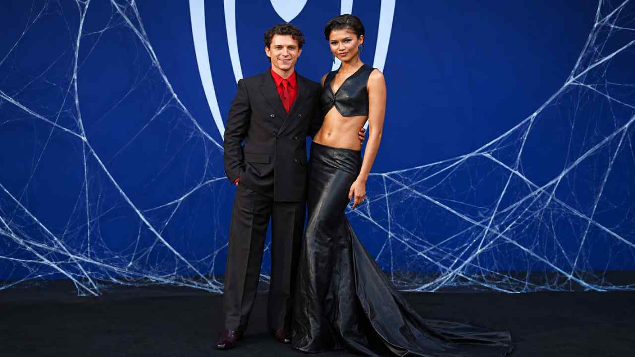 Zendaya Stuns in Vintage Blue Versace on Spider-Man Tour
